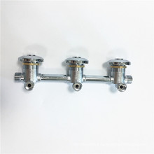 Manufacturer customize sanitary mixer top brass chrome faucet shower conjoined panel faucet